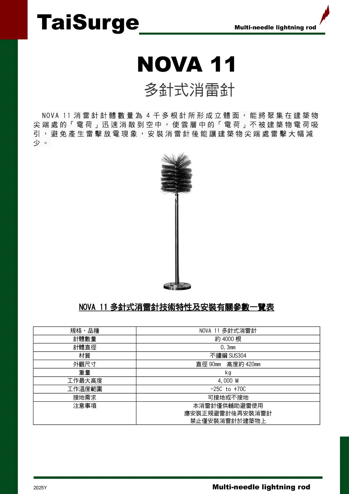 NOVA 11 型錄第 1 頁